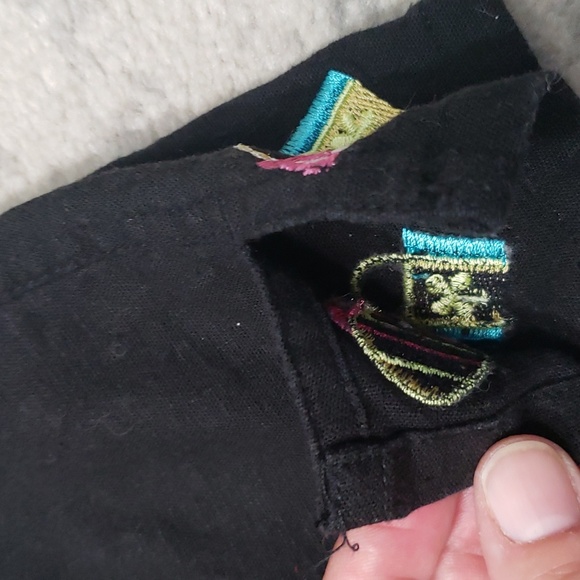 QUACKER FACTORY Linen Blend 2 Pc Set with Shopping Bags Embroidery Sz XL - Picture 15 of 16